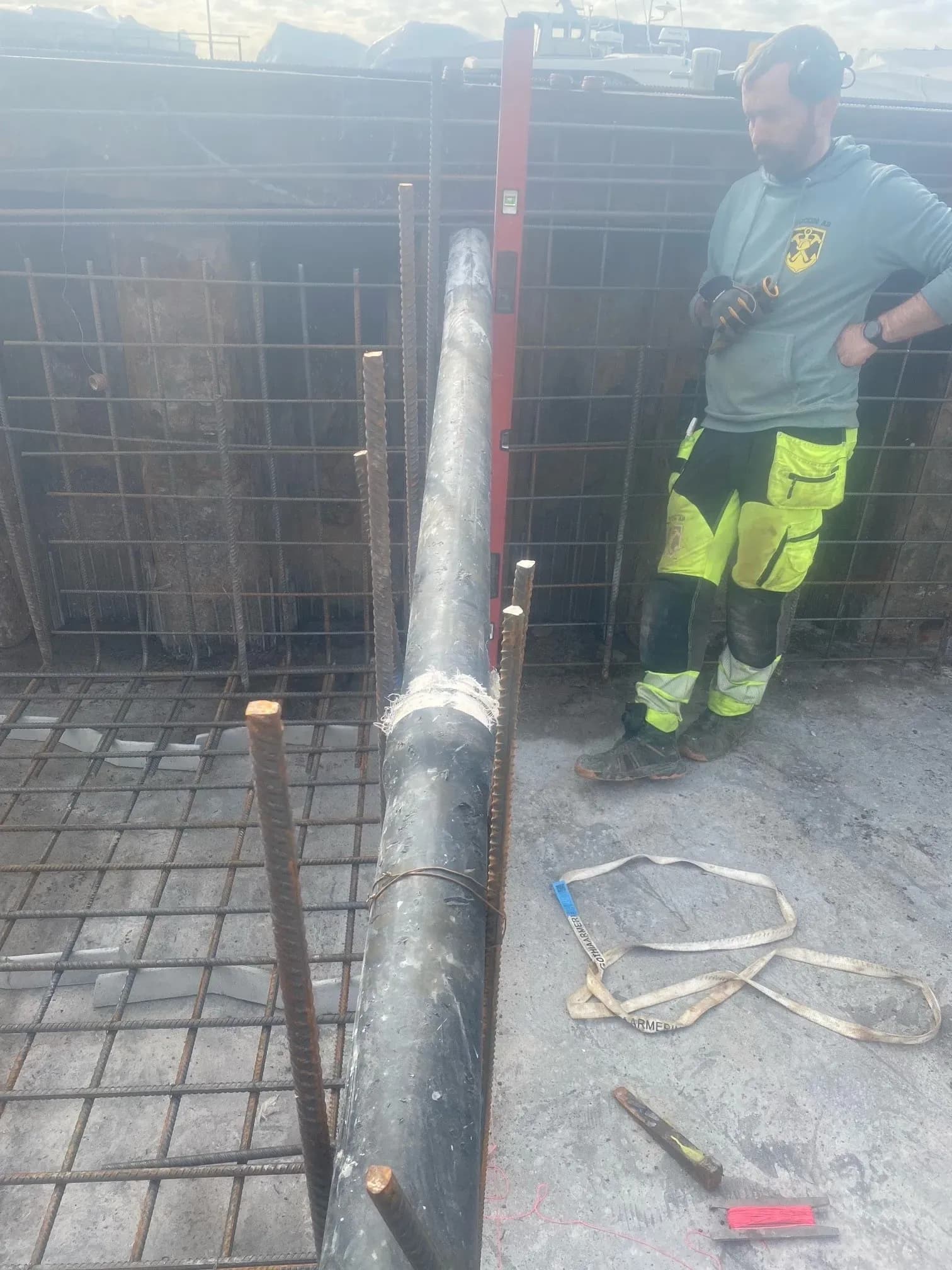 Kranfundament och spolplatta - Bild 11