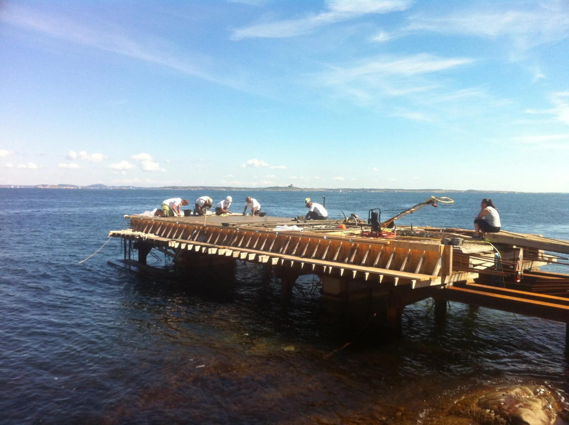 Byggnation av kaj, Hamneskär, Pater Noster - Bild 3