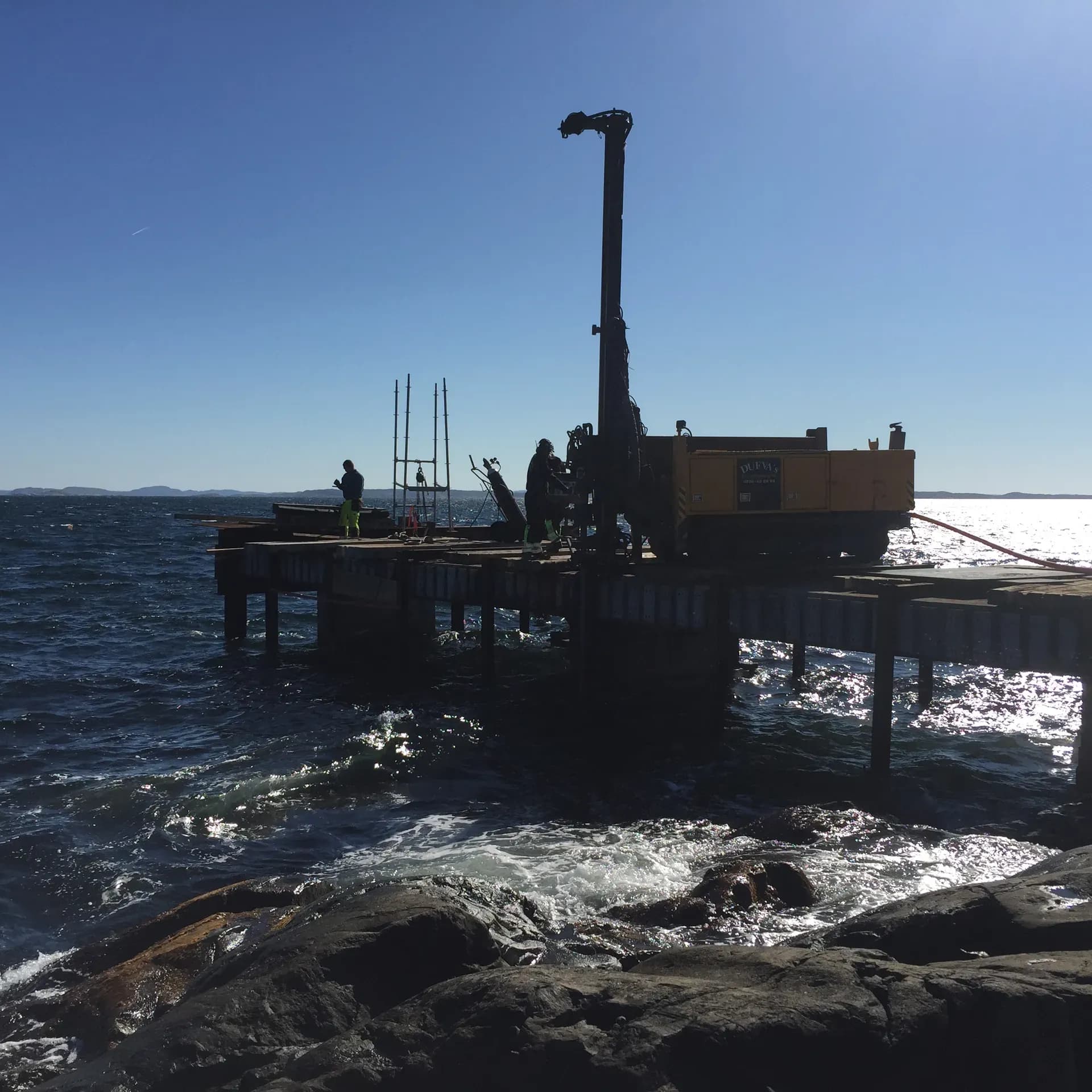 Byggnation av kaj, Hamneskär, Pater Noster - Bild 15