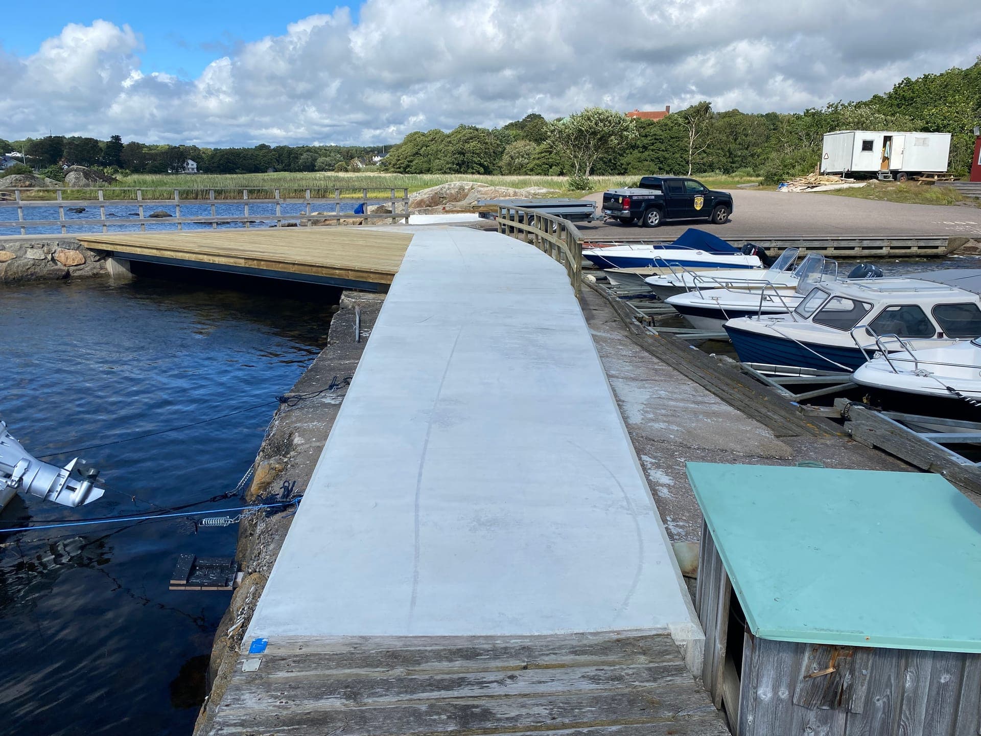 Ny brygga och betongdäck, Särö Lysholmen - Bild 5