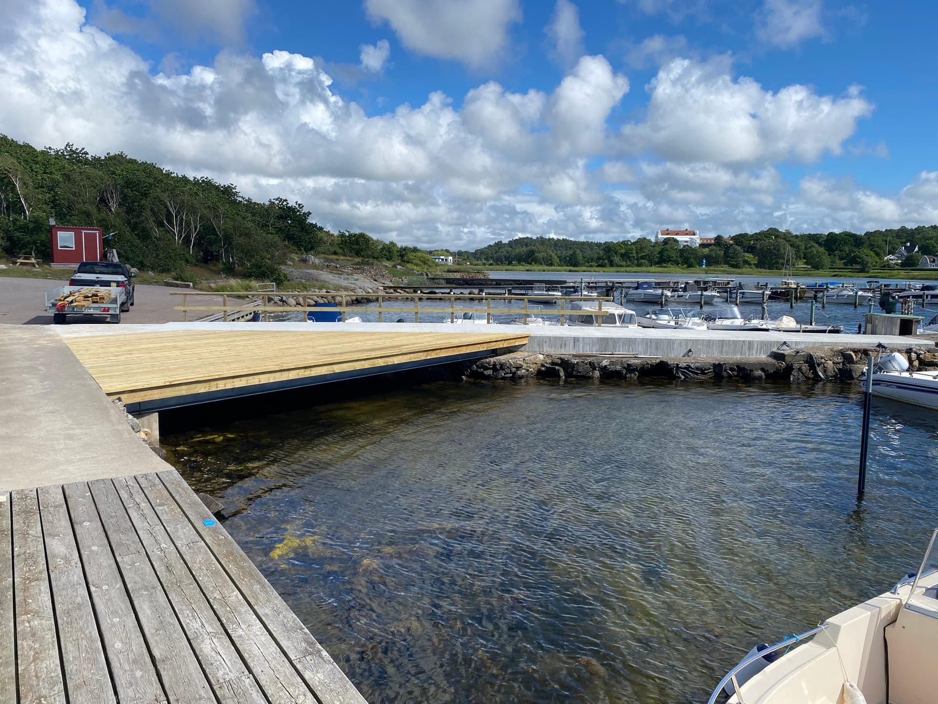 Ny brygga och betongdäck, Särö Lysholmen - Bild 7
