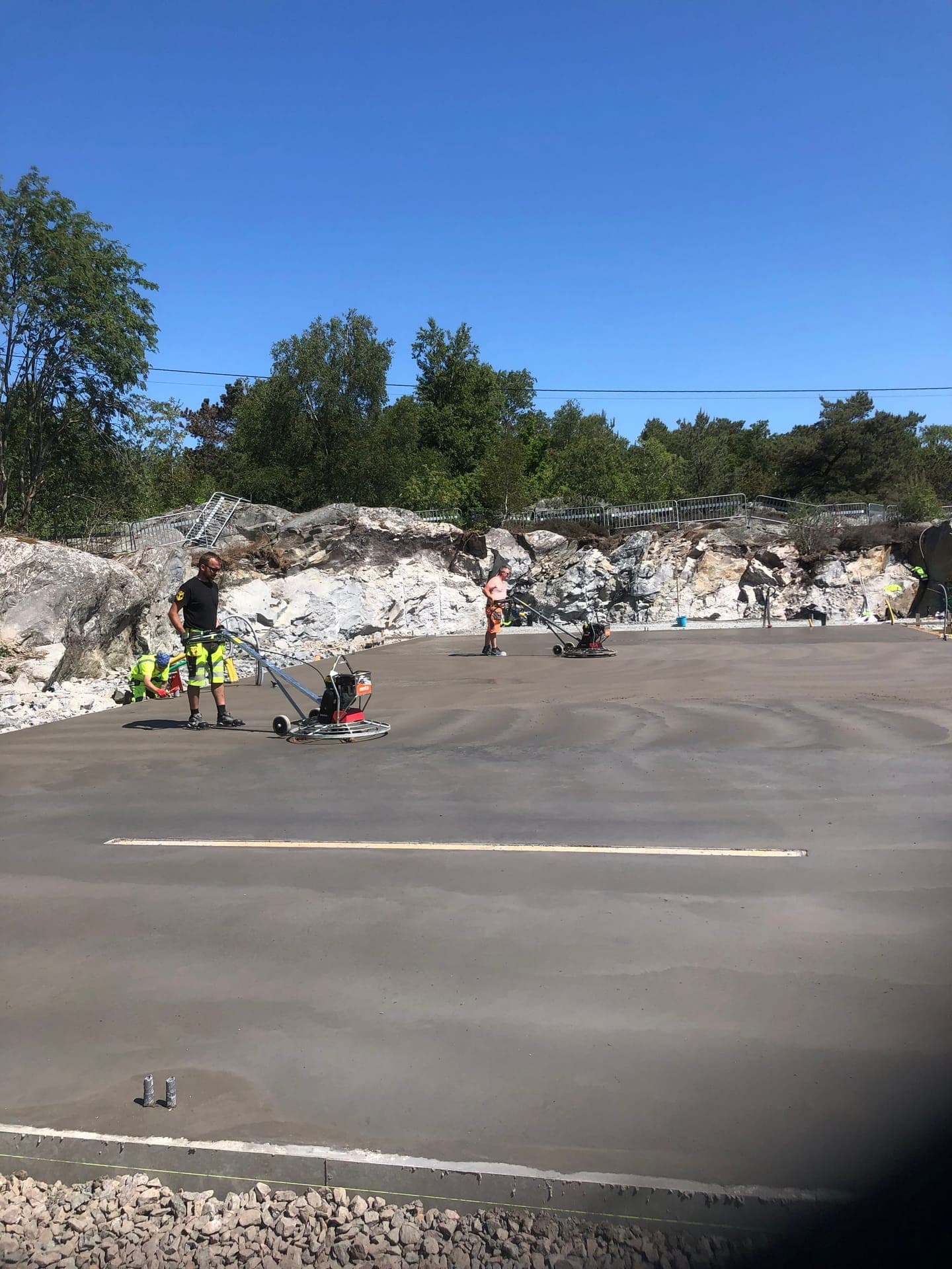 Gjutning av betongplatta, Styrsö Skäret - Bild 6