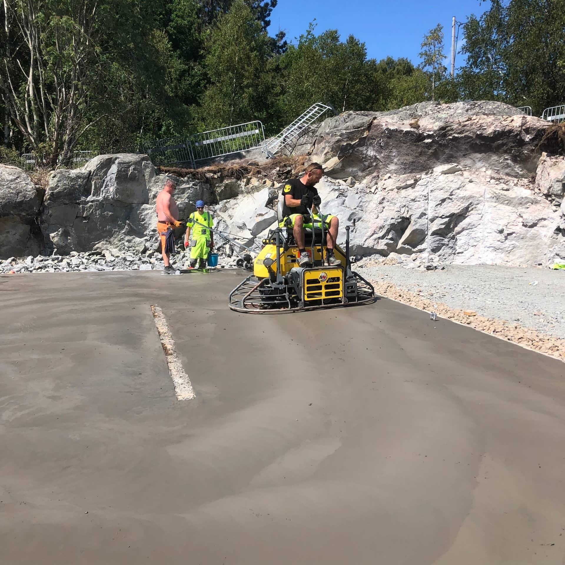 Gjutning av betongplatta, Styrsö Skäret - Bild 7