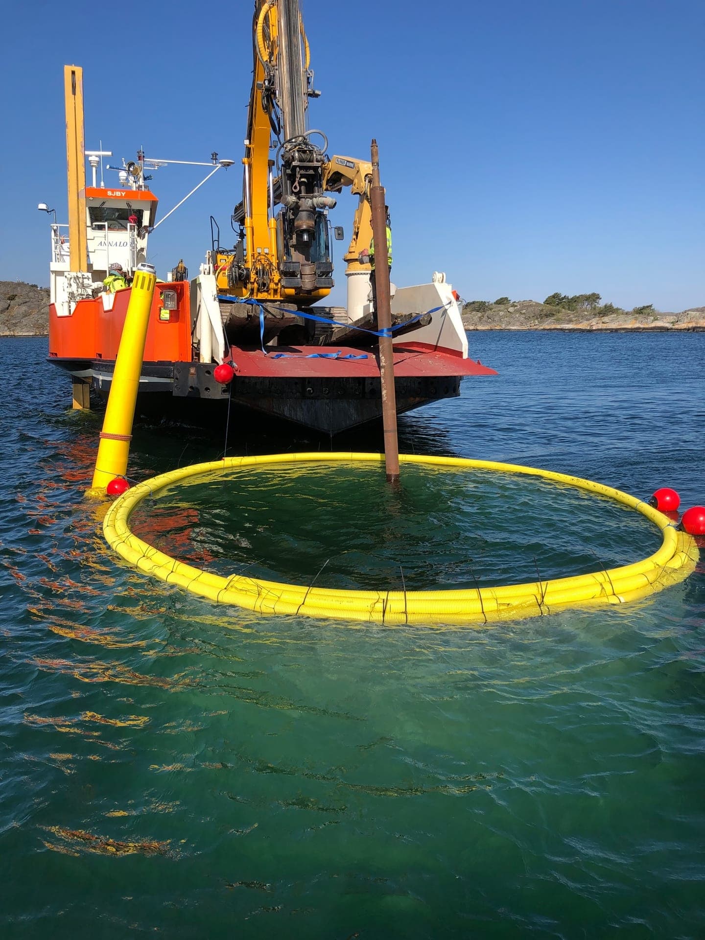 Nytt sjömärke vid Trebening med kabelförläggning - Bild 2