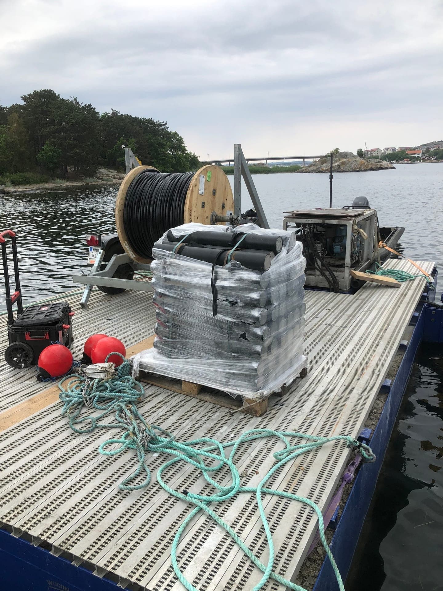 Nytt sjömärke vid Trebening med kabelförläggning - Bild 19
